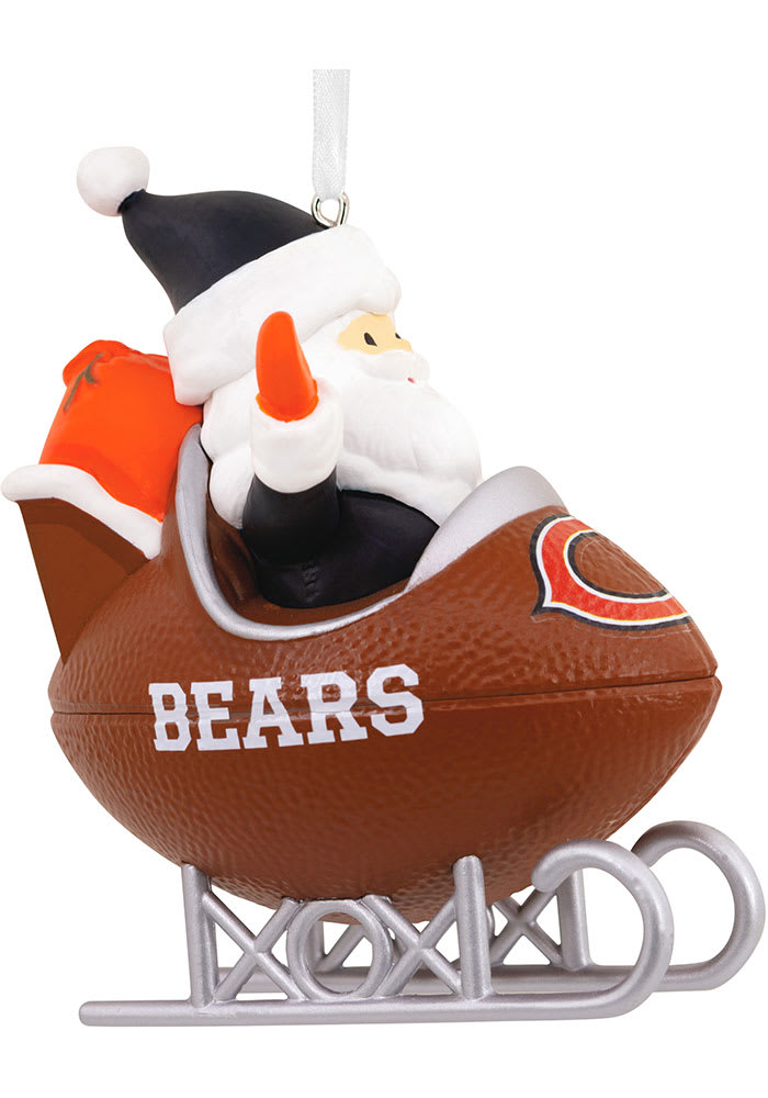 Chicago Bears Santa Football Sled Ornament