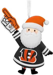 Cincinnati Bengals Sports Santa Ornament - Orange