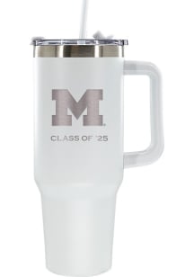 White Michigan Wolverines Class of 2025 40oz Stainless Steel Tumbler