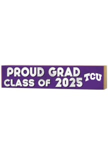 KH Sports Fan TCU Horned Frogs Class of 2025 graduation graphic Sign - Purple