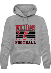 Chance Williams Rally Mens Grey Cincinnati Bearcats NIL Striped Player Hood