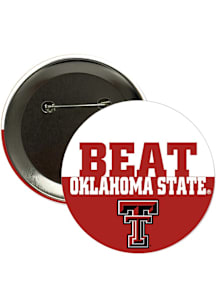 Texas Tech Red Raiders BEAT Oklahoma State 3" Button - Red