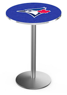 Toronto Blue Jays Stainless Round Base Pub Table