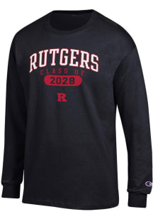 Mens Rutgers Scarlet Knights Black Champion Class of 2028 Jersey Tee