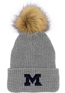 LogoFit Michigan Wolverines Grey Belgian Womens Knit Hat