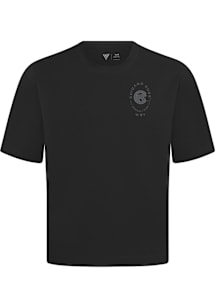 Levelwear Chicago Cubs Black Signature Knit Signet Short Sleeve Fashion T Shirt