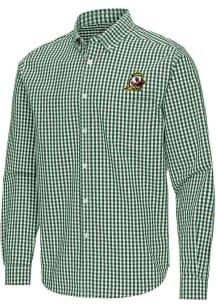 Mens Oregon Ducks Green Antigua Ellis Long Sleeve Dress Shirt