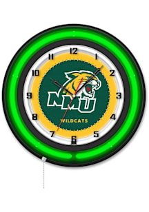 Northern Michigan Wildcats 19in Neon Wall Clock