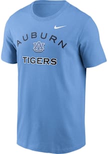Nike Auburn Tigers Light Blue Color Drop Cotton Short Sleeve T Shirt