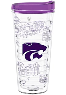K-State Wildcats 22oz Plastic Tumbler - White