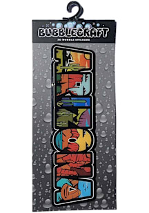 Arizona Illustrated Letters Bubble Stickers - Black
