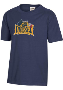 Youth Drexel Dragons Navy Blue ComfortWash Garment Dyed Short Sleeve T-Shirt