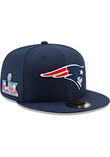 New Era New England Patriots Mens Black Super Bowl LX Participant SP 59FIFTY Fitted Hat