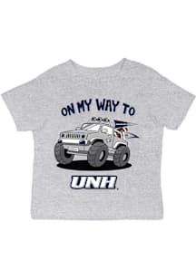 Vive La Fete New Hampshire Wildcats Infant On My Way Short Sleeve T-Shirt Grey