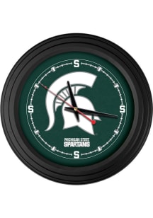 Black Michigan State Spartans Traditional Wall Clock