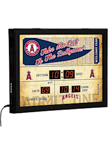 Los Angeles Angels Scoreboard Wall Clock