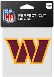 Washington Commanders 4x4 Perfect Cut Auto Decal - Burgundy