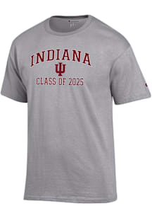 Champion Indiana Hoosiers Grey Class of 2025 Text Jersey Short Sleeve T Shirt