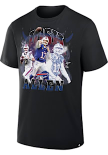 Josh Allen Buffalo Bills Black Notorious Short Sleeve Fashion Player T Shirt