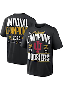 Nike Indiana Hoosiers Black 2025 College Football National Champions On-Field Short Sleeve Fashion..
