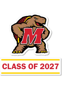 Red Maryland Terrapins 3 Inch Class of 2027 Decal