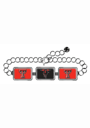 Texas Tech Red Raiders 3 Rectangle Charm Womens Bracelet