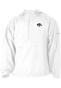 Columbia Iowa Hawkeyes Mens White Heat Seal Prodigy Long Sleeve Qtr Zip Pullover