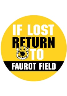 Missouri Tigers 3&quot; If Lost Return To Faurot Field Button - Black