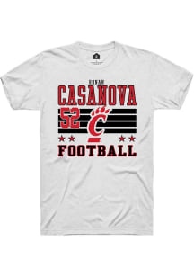 Ronan Casanova Rally Mens White Cincinnati Bearcats NIL Striped Player T Shirt