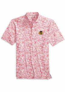 Johnnie O Chicago Blackhawks Mens Red Slap Shot Short Sleeve Polo
