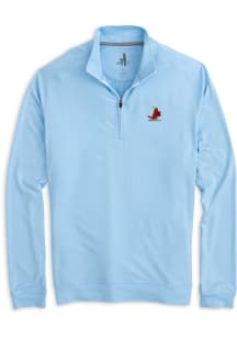 Johnnie O St Louis Cardinals Mens Light Blue Vaughn Long Sleeve 1/4 Zip Pullover