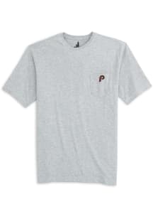 Johnnie O Philadelphia Phillies Grey Tyler Short Sleeve Fashion T Shirt