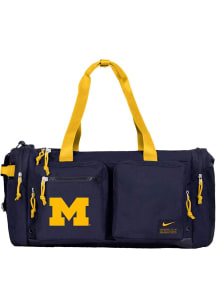 Michigan Wolverines Nike Utility Power Medium Gym Bag - Navy Blue