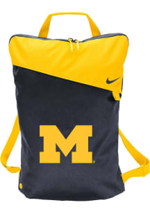 Michigan Wolverines Nike Utility Design Gym Bag - Navy Blue