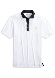 Johnnie O Pittsburgh Pirates Mens Black Ramos Short Sleeve Fashion Polo