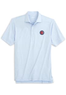 Johnnie O Chicago Cubs Mens Light Blue Lyndon Short Sleeve Fashion Polo