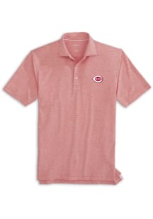 Johnnie O Cincinnati Reds Mens Red Lyndon Short Sleeve Fashion Polo