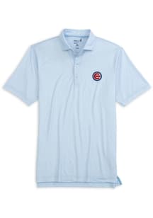 Johnnie O Chicago Cubs Mens Light Blue Hinson Short Sleeve Fashion Polo