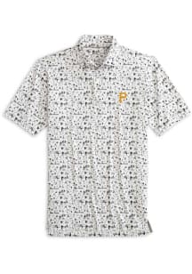 Johnnie O Pittsburgh Pirates Mens Black Ballpark Short Sleeve Fashion Polo