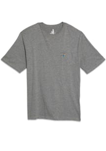 Johnnie O Kansas Jayhawks Grey Lawson Short Sleeve Fashion T Shirt