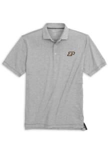 Johnnie O Purdue Boilermakers Mens Charcoal Lyndon Short Sleeve Polo