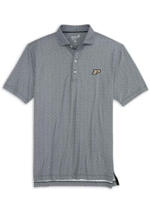 Johnnie O Purdue Boilermakers Mens Black Hinson Short Sleeve Polo