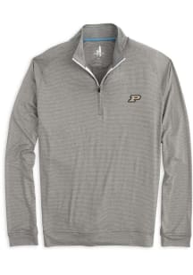 Mens Purdue Boilermakers Grey Johnnie O Vaughn Qtr Zip Pullover