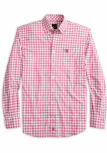 Mens Indiana Hoosiers Crimson Johnnie O Archie Long Sleeve Dress Shirt