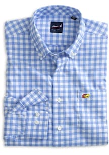 Johnnie O Kansas Jayhawks Mens Blue Archie Long Sleeve Dress Shirt