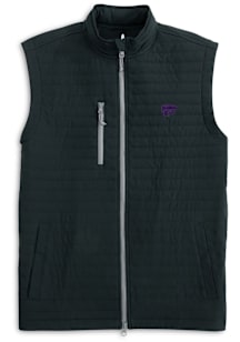 Johnnie O K-State Wildcats Mens Black Crosswind Sleeveless Jacket