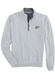 Mens Purdue Boilermakers Grey Johnnie O Sully Qtr Zip Pullover