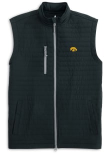 Mens Iowa Hawkeyes Black Johnnie O Crosswind Vest