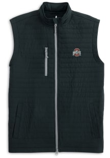 Mens Ohio State Buckeyes Black Johnnie O Crosswind Vest