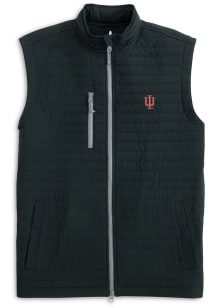 Mens Indiana Hoosiers Black Johnnie O Crosswind Vest